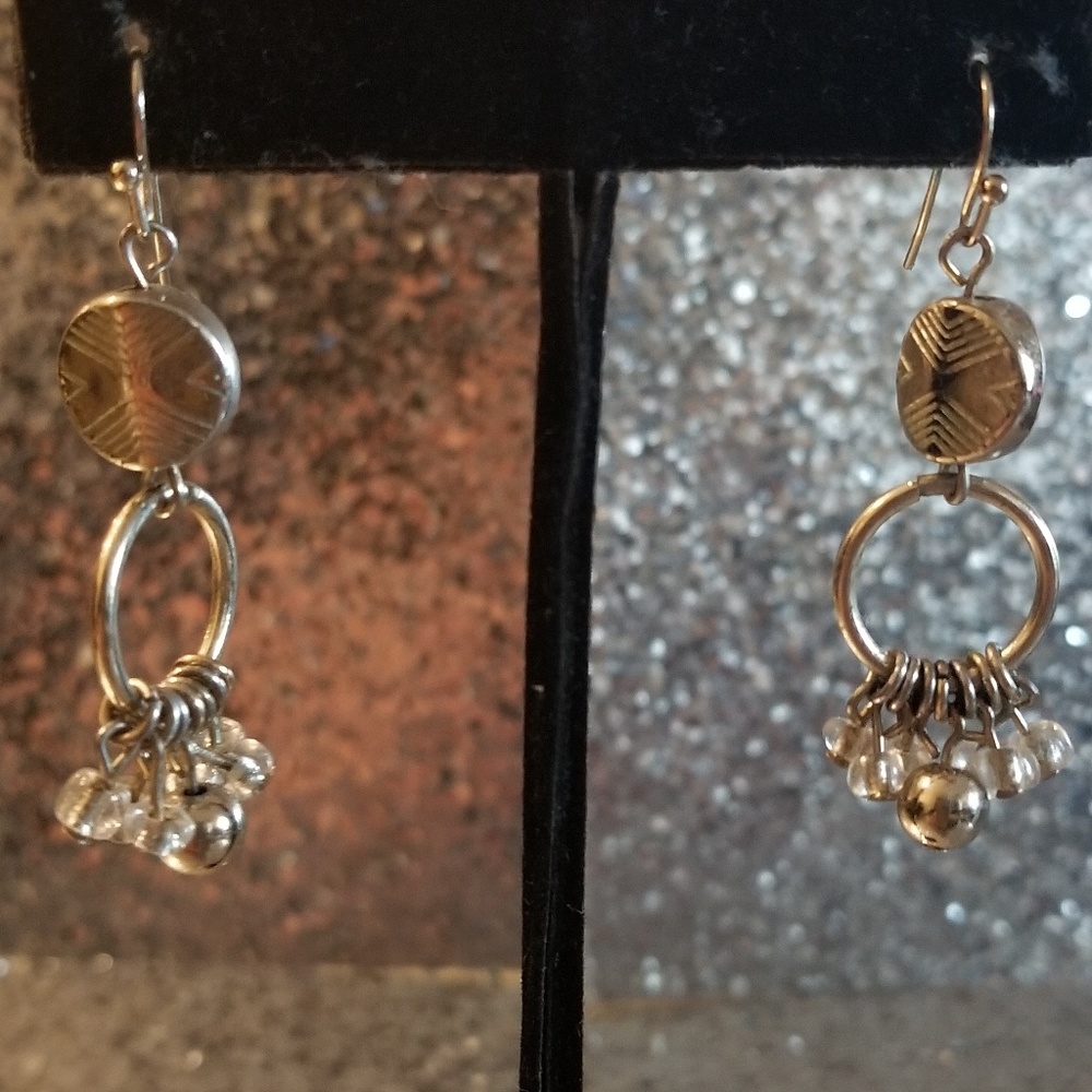 Gold Tone Dangle Earrings